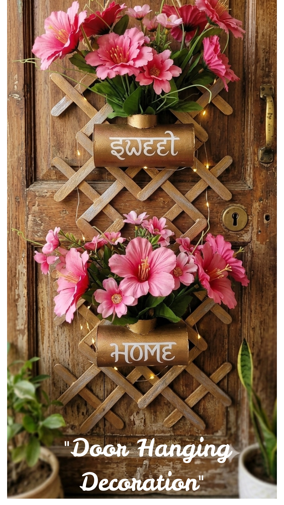Wall Hanging Flower Piece | वॉल हैंगिंग फ्लावर पीस: कबाड़ से जुगाड़