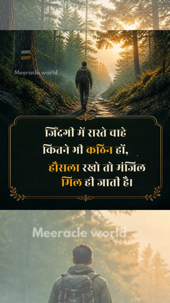 Zindagi Me Raste Chahe Kitne Bhi Kathin Hon - Motivational Suvichar